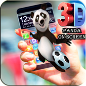 Panda Bear On Phone Screen Prank icon