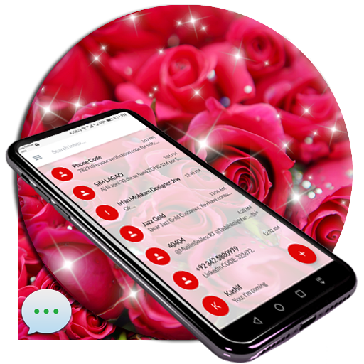 ikon Red Rose SMS Theme