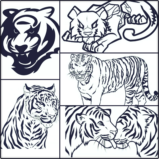 How To Draw Tiger icon