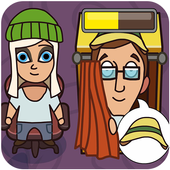 Fashion dress shop icon