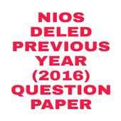 NIOS DElEd Previous Year (2016) Question Papers on 9Apps