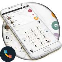 Marble White Phone Dialer Theme on 9Apps