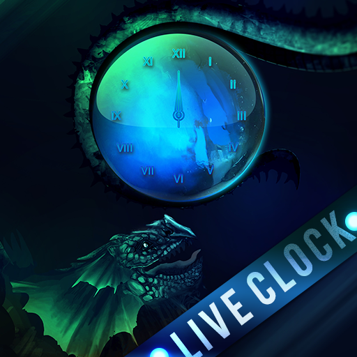 3D Dragon Clock Live Wallpaper icon