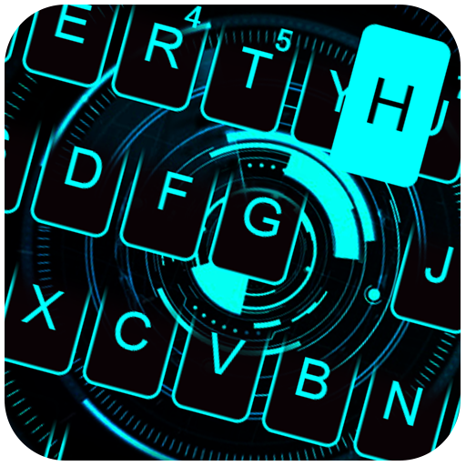 Blue Tech Keyboard Theme icon