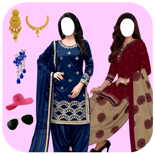 Women Patiyala Dress Photo Suit icon