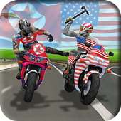 USA vs North Korea Bike Attack Fighting Race