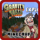 Gravity Falls Minecraft Map أيقونة