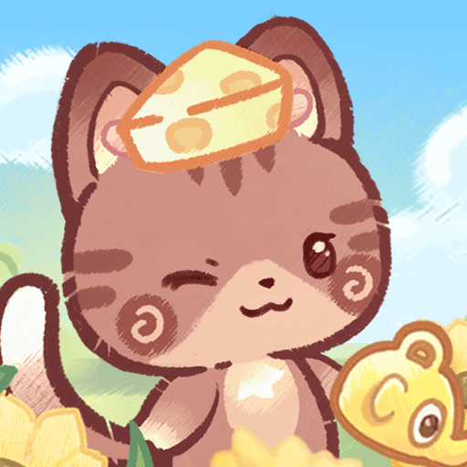 Lovely cat dream party icon