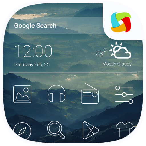 Line Theme for Mega Launcher icon