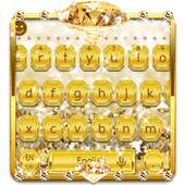 Tema Keyboard Diamond Emas on 9Apps