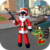 Spider Stickman Hero Rope - Warrior Gangster Crime icon