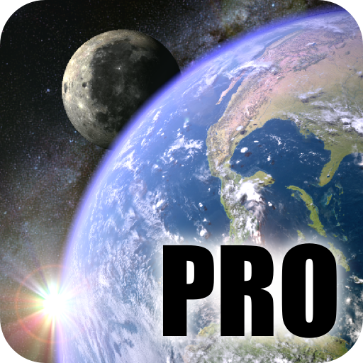 Earth &amp; Moon in HD Gyro 3D PRO Parallax Wallpaper icon