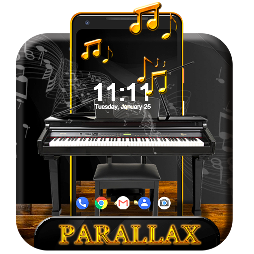 Gold Piano APUS Live Wallpaper icon
