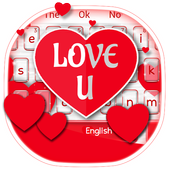 Red Love Heart  Keyboard Theme icon