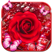 Red Rose Butterfly Theme icon