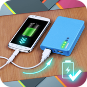 Charging battery simulator icon