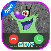 Fake Call From Oggy &amp; the Cockroaches icon