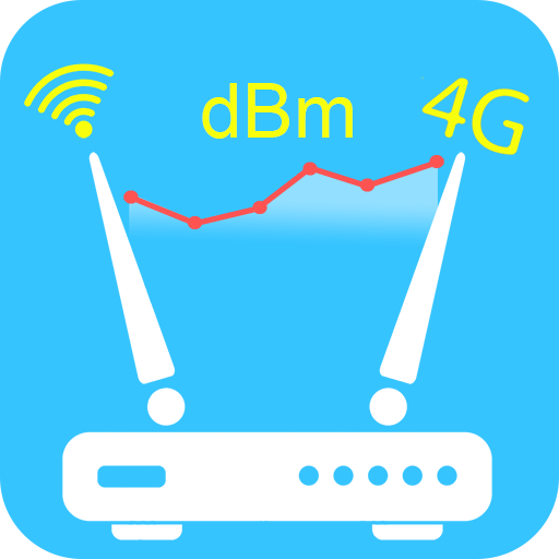 3G, 4G, 5G &amp; Wi-Fi speed test icon