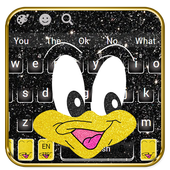 Cute Black Duck Cartoon Keyboard Theme🦆 icon