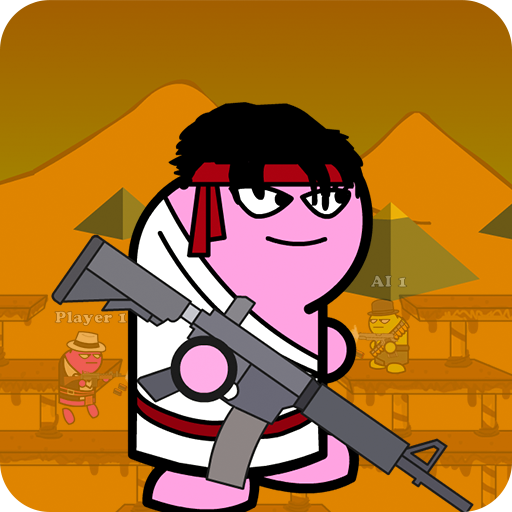 Gun Fight:One Stickman Jump Combat Game icon