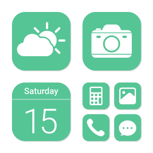 Wow Emerald White - Icon Pack icon