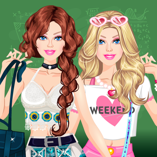 College Student Fashion Dress Up Game for girls icon