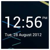 Minimalistic Digital Clock on 9Apps