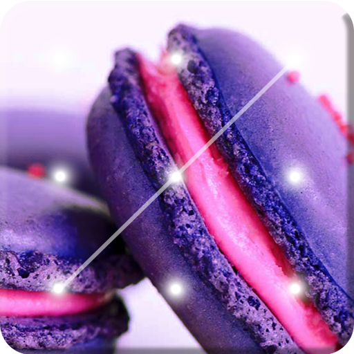 Yummy Pink And Purple Macarons Screen Lock icon