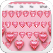 Pink Heart Keyboard icon