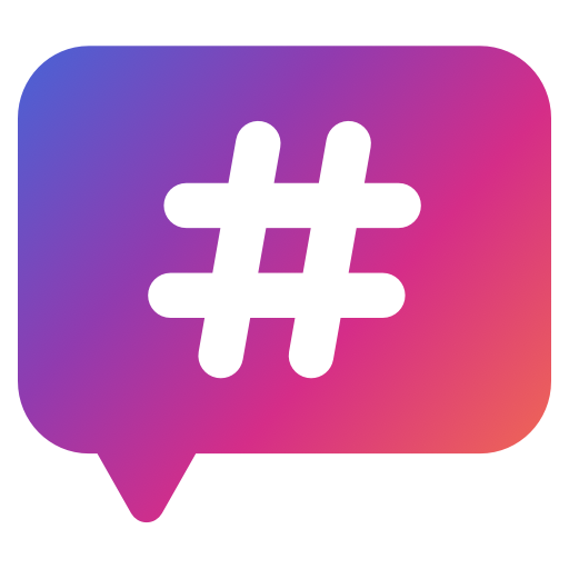 Hashtags - for likes for Instagram icon