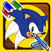 How To Draw Sonic the Hedgehog icon