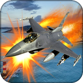 USA Air Jet Fighter F18 Warrior: Plane Fight 2017 icon