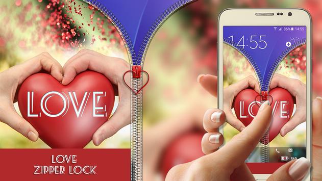 Love Zipper Lock screenshot 1