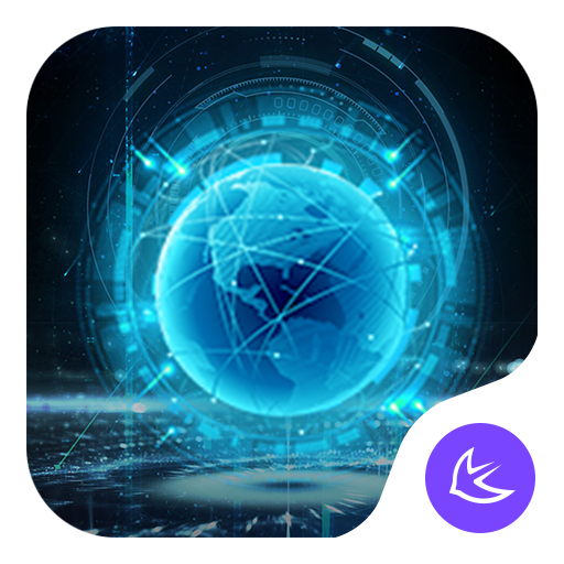 Blue Neon Future Tech -- APUS  icon