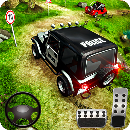 Offroad Police Jeep 4x4 Simulateur de conduite icon