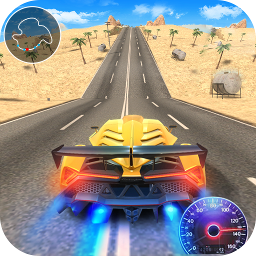 Racing Car Driving In City icon