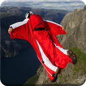 Flying Wing Suit - Sky Diving Air Stunts Simulator icon
