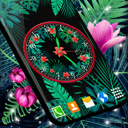 Black Jungle Forest Clock icon