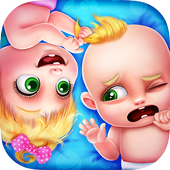 Newborn Baby Angry Twins icon
