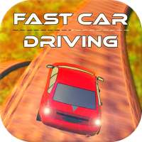 Fast Car Driving On Difficult Road