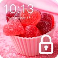 Sweet Candy Love Valentine HD AppLock Security