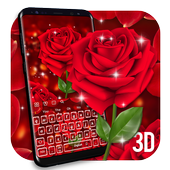 Love Rose Live Keyboard Theme icon
