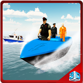 Police Transporter Sea Boat icon