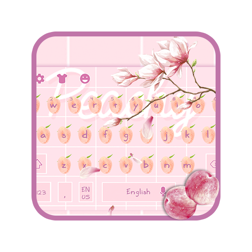 Pink Peach Keyboard icon