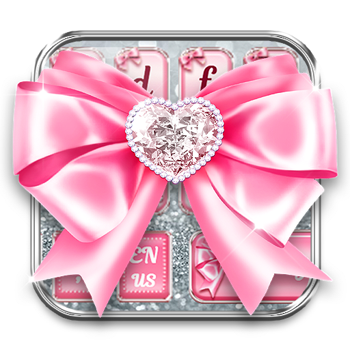 Pink Diamond Bow Keyboard icon