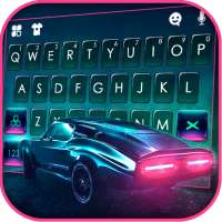 Retro Cyberpunk Car Keyboard Theme