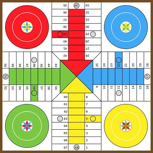 Board game "Parchís" (parchees icon