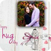 Happy Hug Day Photo Frame 2019 Valentine's Special