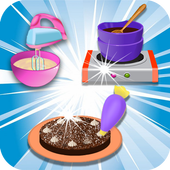 Cooking Chocolate Cake : Games For Girls icon