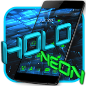 Holo Launcher Black Tech Theme иконка